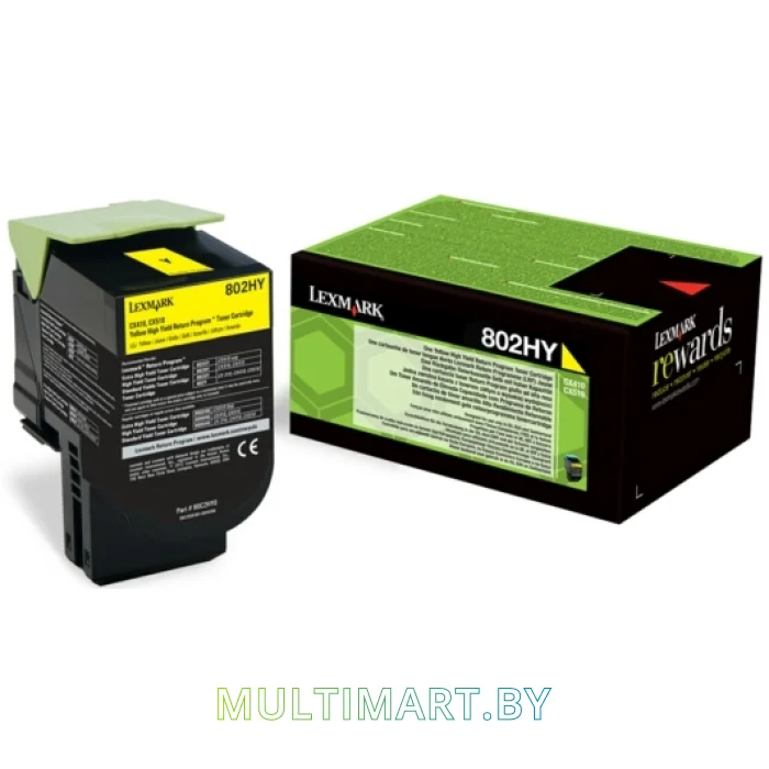 Картридж Lexmark 802H Y (80C2HYE)